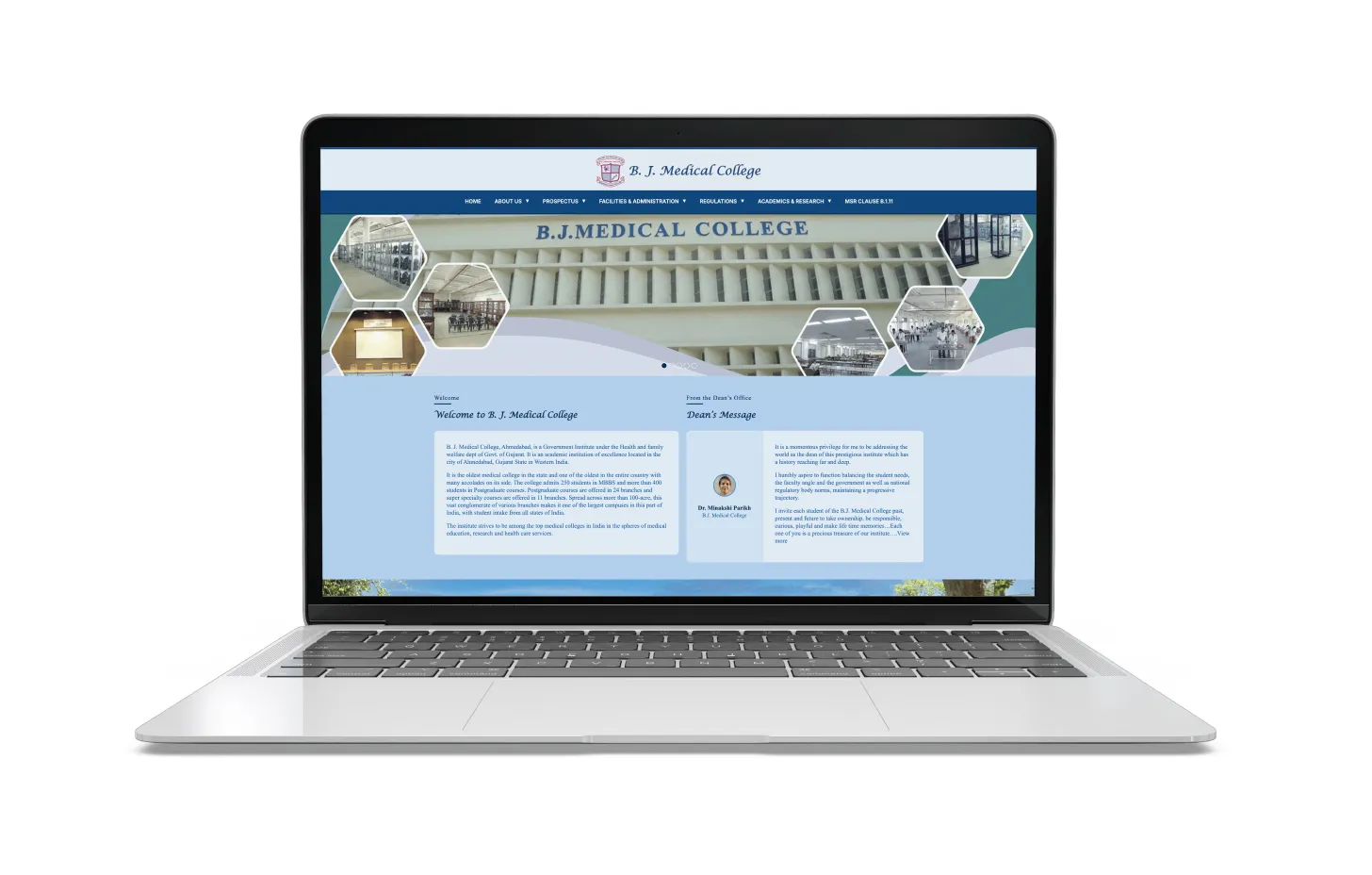 B. J. Medical College Website – project
