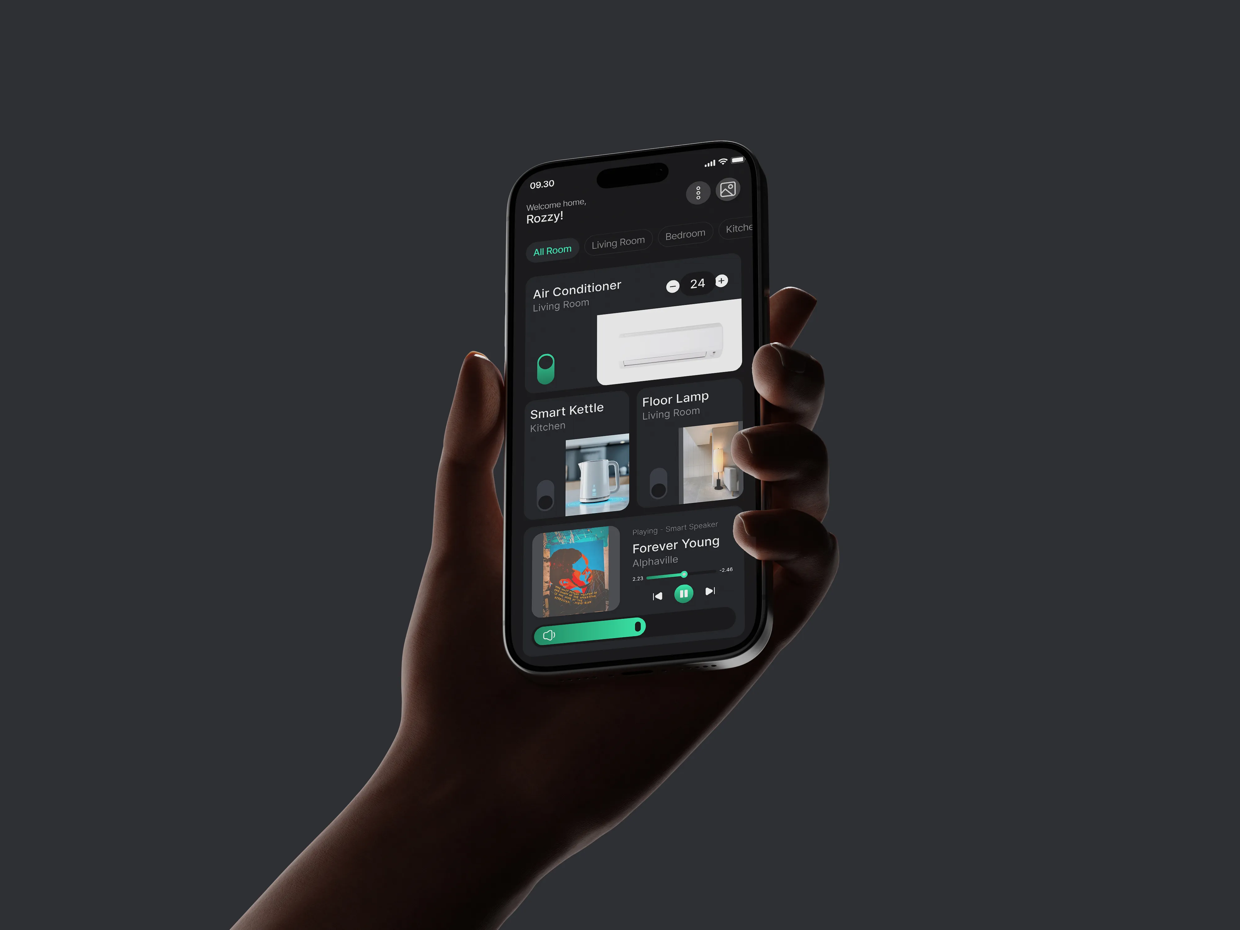 Smart Home Control UI Experience – project